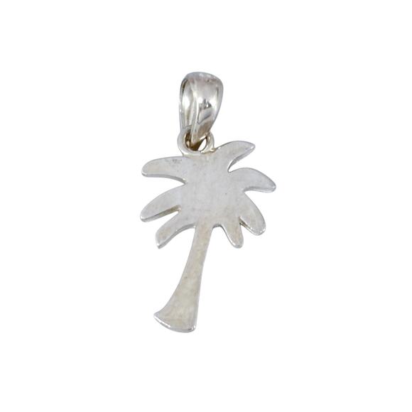 Vintage Sterling Silver 925 Palm Tree Charm Pendant - Picture 2 of 7